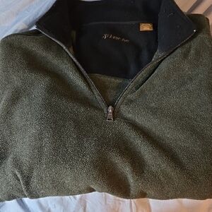 St. John's Bay Men's Olive Zip-Up Sweater